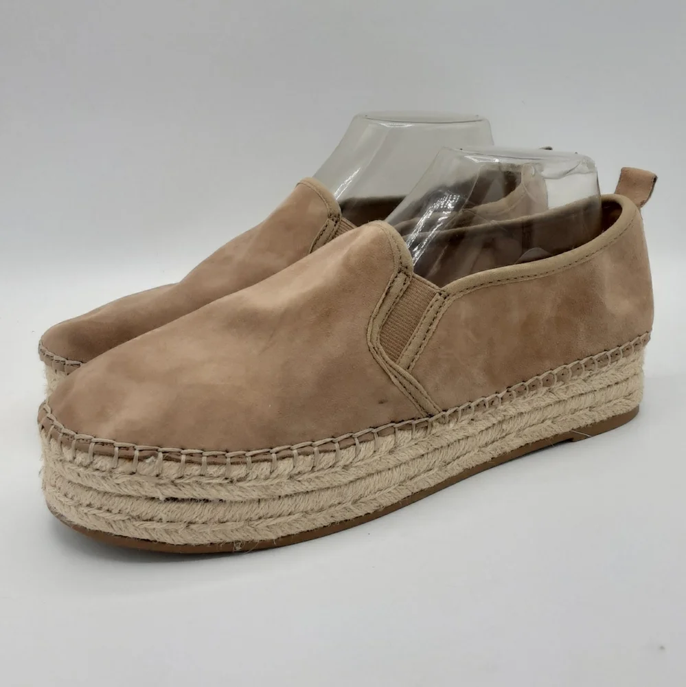 SAM EDELMAN Carrin suede platform espadrilles size 9.5.